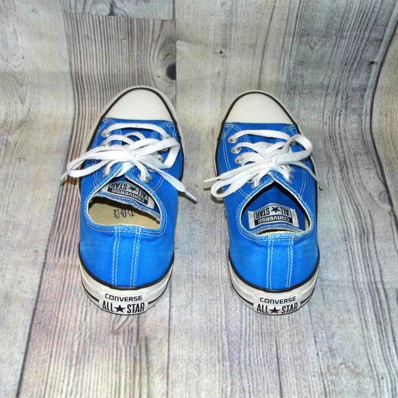 CONVERSE Chuck Taylor All Star OX Blue Sneakers Womens Size 8 - Picture 5 of 7